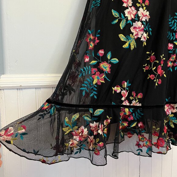 Kiyonna Wedding Guest Wildflower Embroidered Cocktail Dress, Size OX (10-12) - Picture 6 of 14